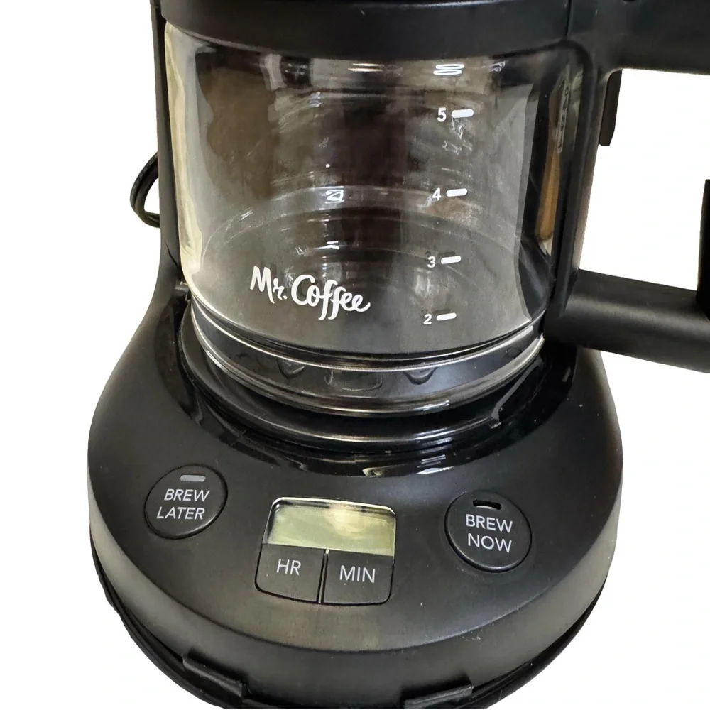 Mr. Coffee 5-Cup Mini Brew Black Coffeemaker Programmable Auto Shutoff NIB